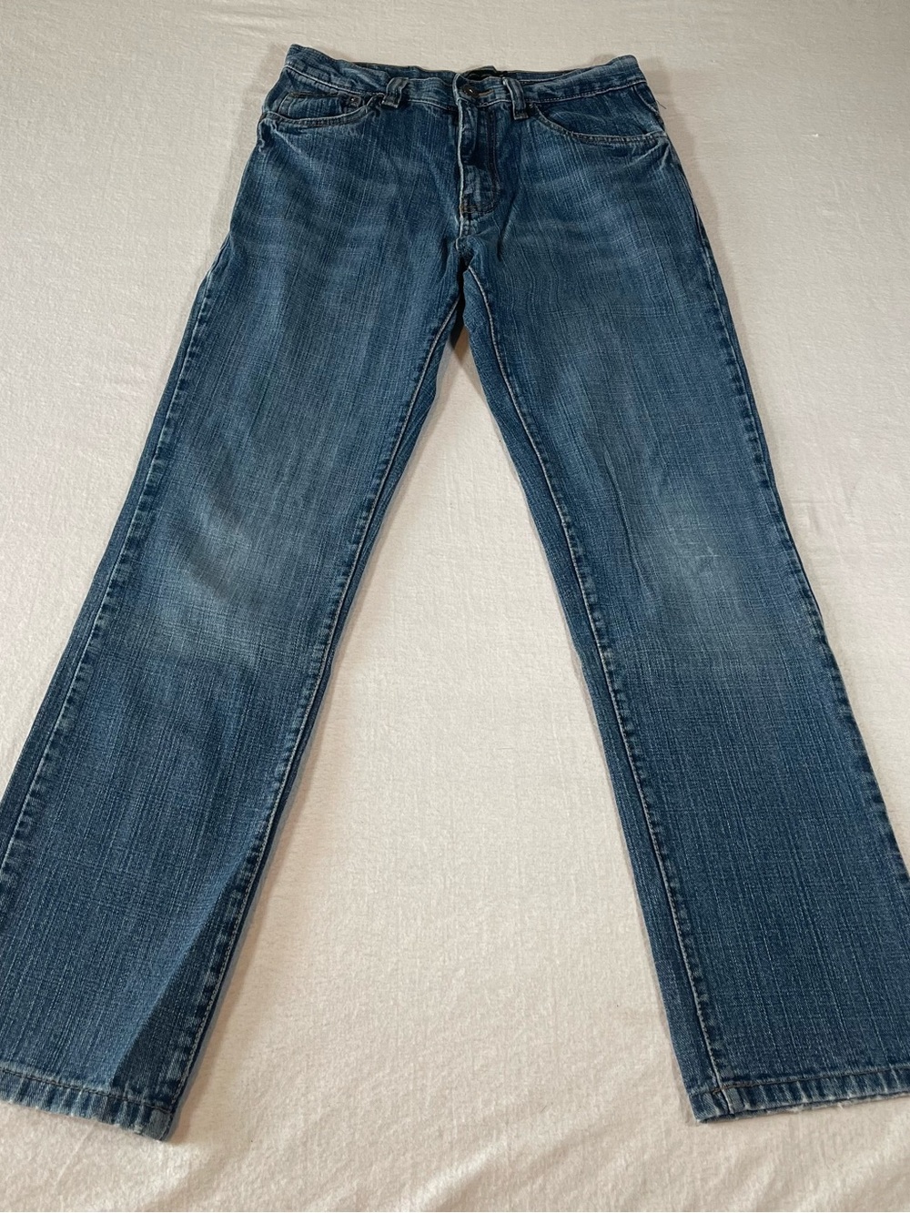 Calvin Klein Jeans Kids Blue Straight Denim Pants